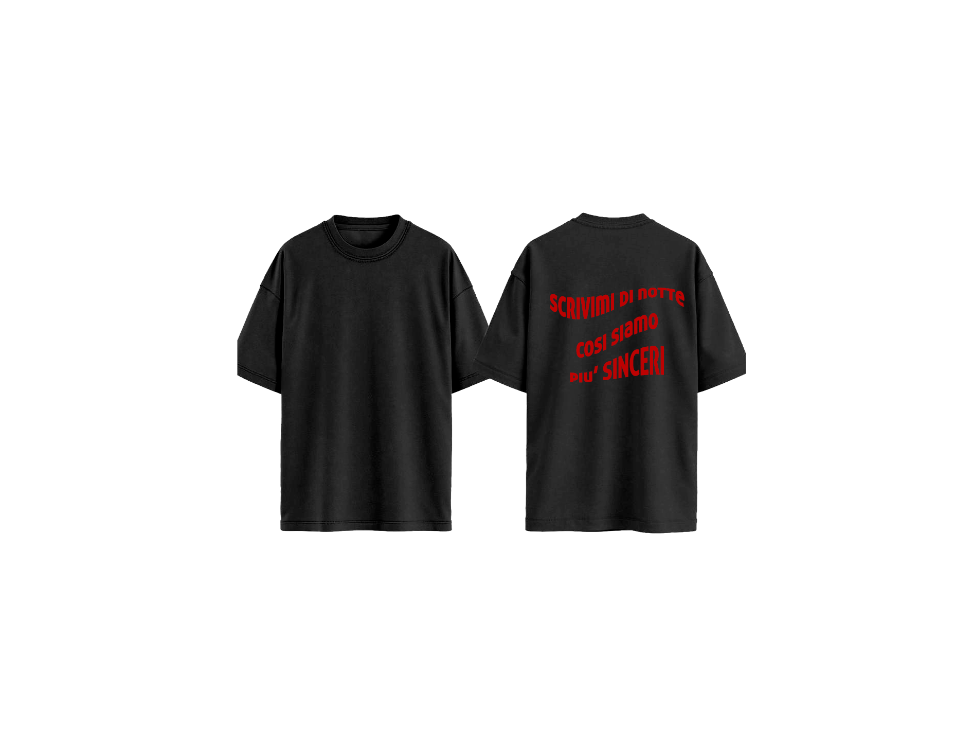 T-SHIRT SCRIVIMI DI NOTTE